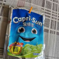 果倍爽（Capri-Sun）迪拜进口饮料 儿童果汁不添加甜味剂 尝鲜装 白葡萄味 200ml*1袋