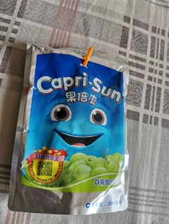 果倍爽（Capri-Sun）迪拜进口饮料 儿童果汁不添加甜味剂 尝鲜装 白葡萄味 200ml*1袋