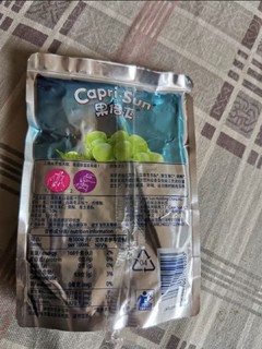 果倍爽（Capri-Sun）迪拜进口饮料 儿童果汁不添加甜味剂 尝鲜装 白葡萄味 200ml*1袋