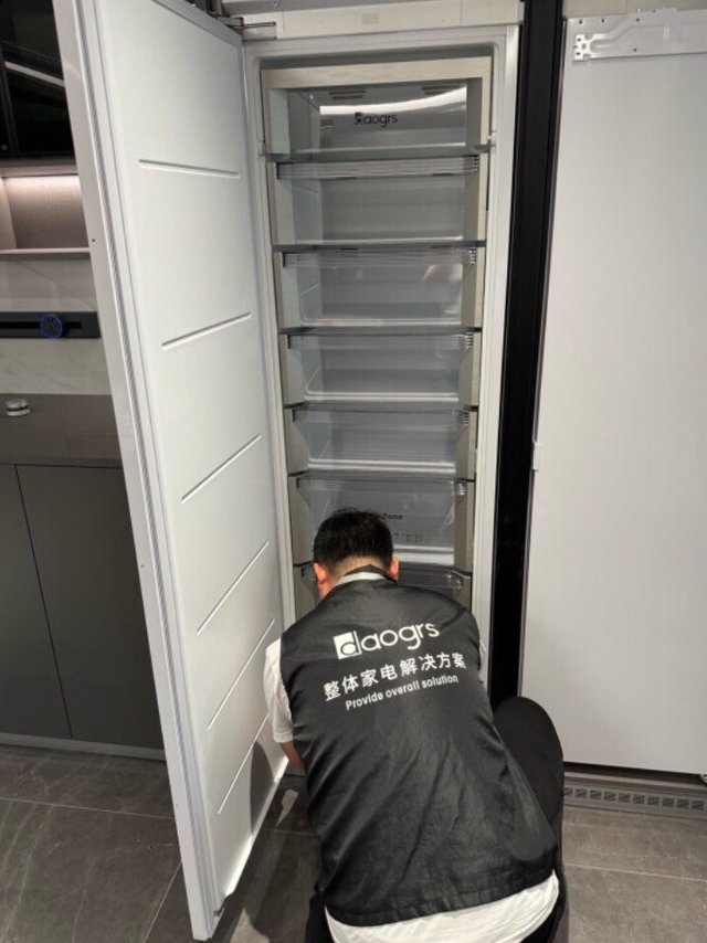 朋友新买了“daogrs嵌入式冰箱”
