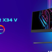 Acer 宏碁发布 Predator X34Vbmiiphuzx“掠夺者”电竞屏、4K OLED面板、0.1ms 低延迟