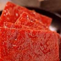 海天酱油让家常猪肉脯的制作色泽诱人，口感鲜美！