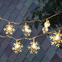青苇 LED串灯 雪花+松果2条装：点亮浪漫的圣诞节装饰