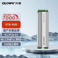 光威（Gloway）2TBSSD固态硬盘M.2接口(NVMe协议)PCIe4.0x4独立缓存长江存储TLC颗粒适用台式机