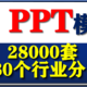  PPT模板28000套已去重复，280个分类　