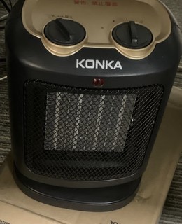 康佳（KONKA）取暖器家用暖风机电暖器台式速热电暖气轻音电暖取暖烤火炉可摇头