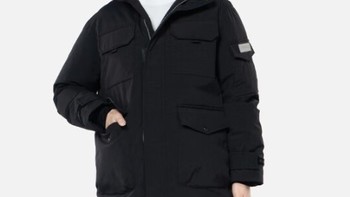 黑冰（BLACKICE）女士鹅绒连帽工装羽绒服：保暖防风，时尚舒适品质体验
