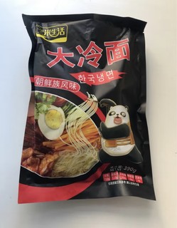 一米生活 大冷面 390g*5袋 小麦冷面 东北大冷面 朝鲜族风味特色 含料包