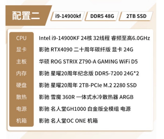 影驰推出20周年纪念版游戏主机，清一色20周年纪念版配件，白色主题