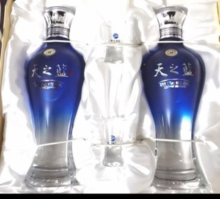 洋河 天之蓝 绵柔浓香型高度白酒 52度 480ml*2瓶 礼盒装