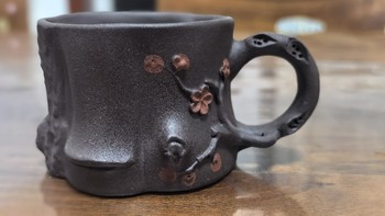 茶器的那些事 篇五：分享一个紫砂梅花树桩茶杯 