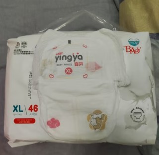 婴芽（YINGYA）纸尿裤XL码2包92片【11.5-14kg】婴儿超薄干爽尿不湿男女宝宝通用