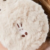 玖慕（JIUMU）女士耳罩 RZ017 ：小兔刺绣，温暖可爱