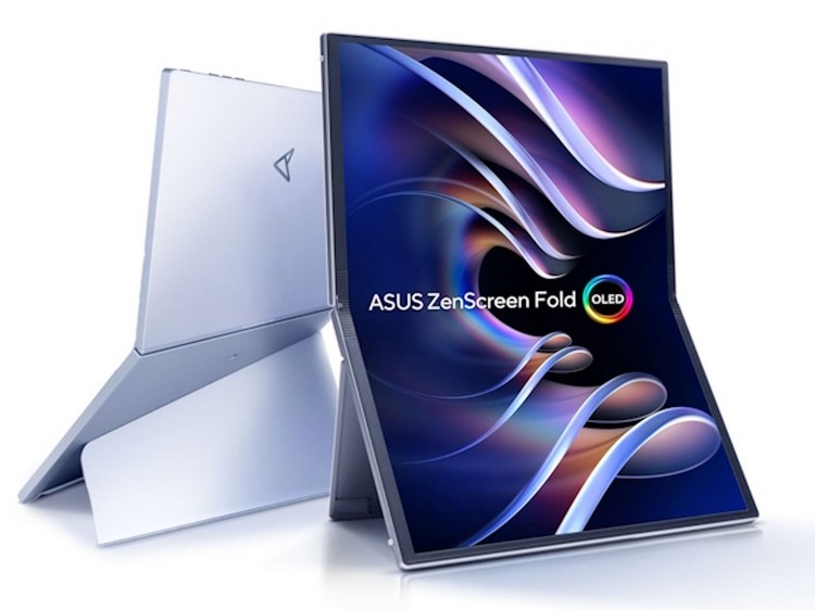 聚焦CES丨华硕发布 ZenScreen Fold OLED MQ17QH 便携屏，采用可折叠 OLED 面板