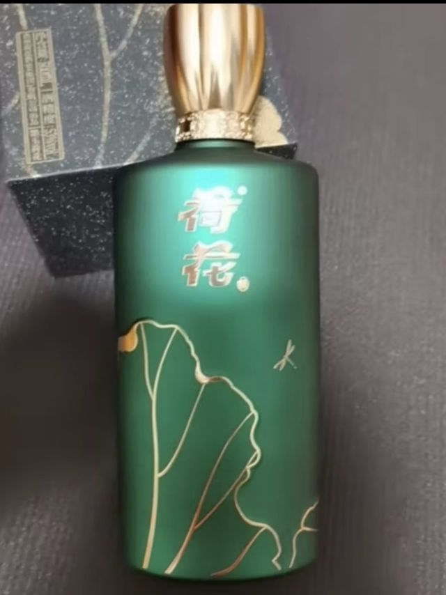 荷花酒 墨玉 53度酱香型白酒 贵州大曲坤沙 纯粮食白酒 新年送礼 53度 500mL 1瓶 单瓶装