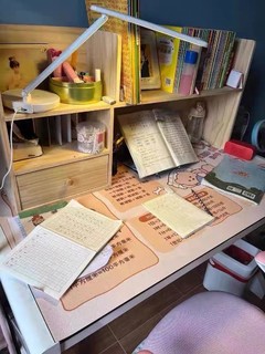 实木书柜桌面置物架