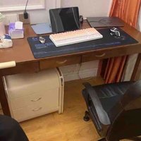 实木长条桌家用电脑办公桌