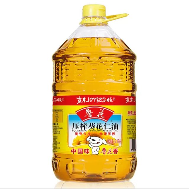 鲁花 食用油 物理压榨 葵花仁油6.18L 新老包装随机发放