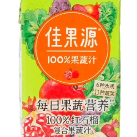 佳果源100%红石榴复合果蔬汁——17种果蔬复合，健康随身携带