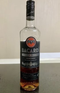 百加得(Bacardi) 洋酒 黑朗姆酒 莫吉托 基酒调酒 500ml