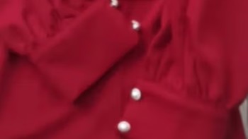 龙年新时尚之尚都比拉秋季气质优雅方领收腰显瘦赫本风中长款连衣裙 红色 S