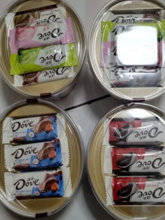 德芙（Dove）丝滑牛奶巧克力分享碗装252g休闲小零食糖果礼物