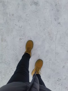 下雪天，看我走路带风的样子，爽