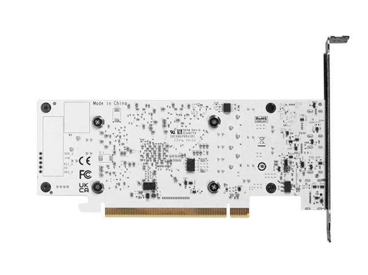 影驰发布 GALAX RTX 3050 6GB LP White 白色版“刀卡”、双风扇、纯白PCB