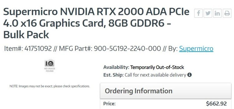 网传丨NVIDIA 将发布 RTX 2000 ADA 入门级专业卡，适合用来打造迷你工作站
