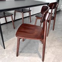 纯实木餐桌椅子现代简约
