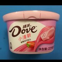 德芙（Dove）草莓白巧克力分享碗装221g休闲小零食糖果礼物