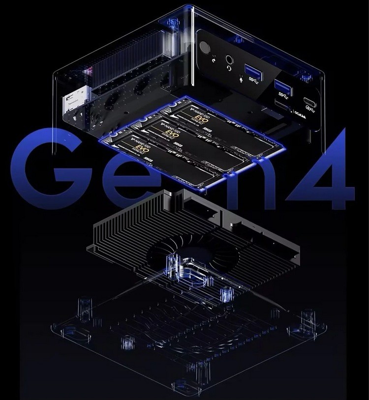 天钡推出 GEM10 迷你主机，AMD 锐龙 7000HS 处理器、三路M.2、能外接独显