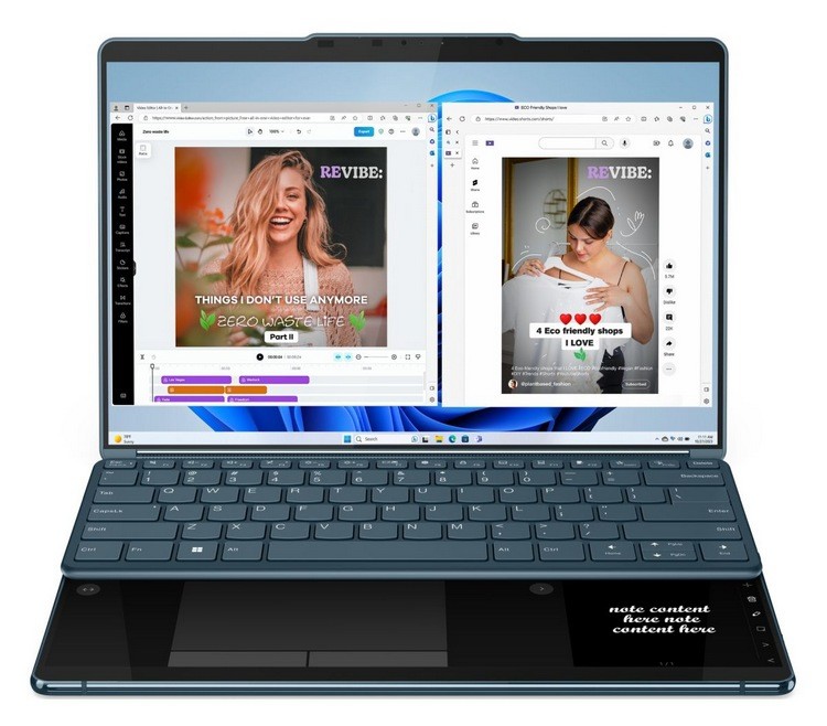 联想新款 Yoga Book 9i 双屏本上市，搭酷睿Ultra 7 155U、高频内存