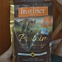 INSTINCT天然百利优质高蛋白鸡肉配方成猫粮4磅