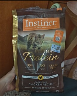 INSTINCT天然百利优质高蛋白鸡肉配方成猫粮4磅