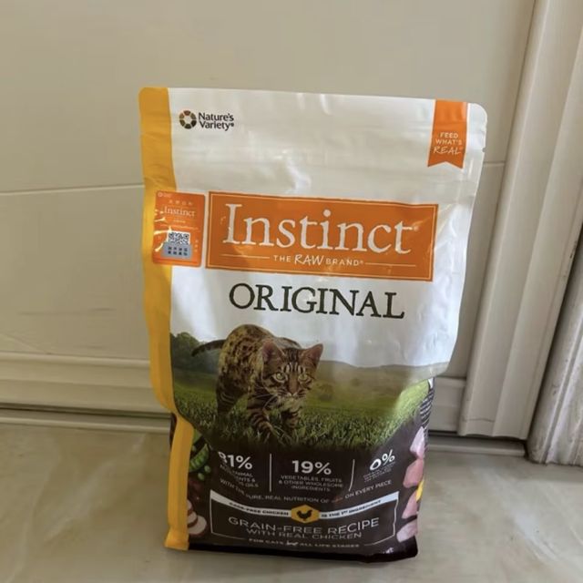 INSTINCT天然百利冻干双拼粮进口原食生鲜鸡肉全猫粮10磅