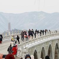 投石问路 篇九十二：一镜走天下，二月大雪后的北京颐和园风景美如画