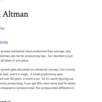 山姆·阿尔特曼对生产力的理解