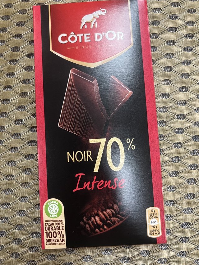 比利时克特多金象黑巧克力100g装