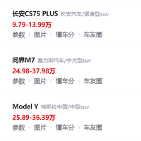 1月SUV车型销量排行榜！长安CS75 PLUS夺得冠军，问界M7跃升第二