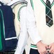 得力（deli）小学生书包笔袋文具套装男女孩大容量防泼水双肩儿童背包BB135 绿