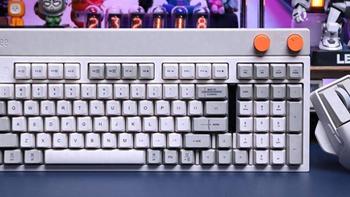 复古风潮再起：Lofree洛斐小方98三模机械键盘 展示灰白魅力