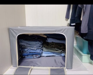 邦尼美家衣服收纳箱家用大容量布艺整理箱衣柜装衣