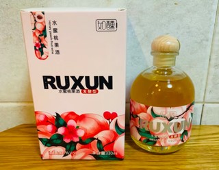 如醺（RUXUN）果酒微醺系列 水蜜桃口味 6度 360ml*1 瓶装  聚会居家饮品