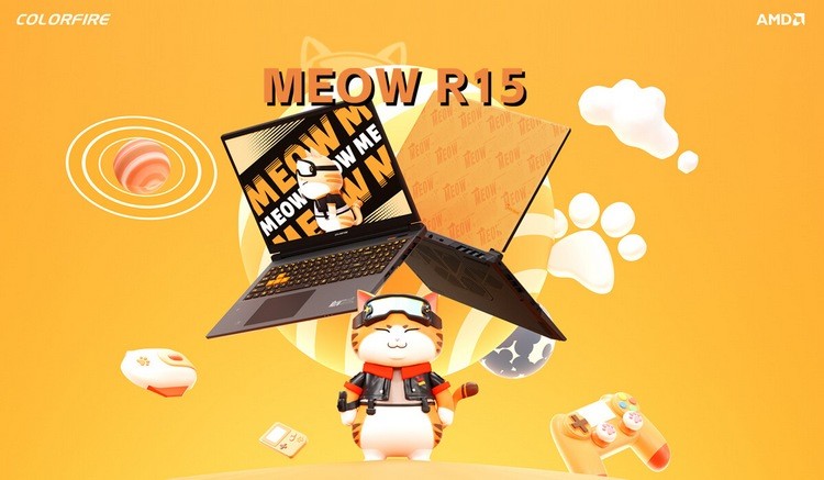七彩虹推出 MEOW R15/R16 “橘宝”游戏本、可选新锐龙、搭 RTX 40 系列独显