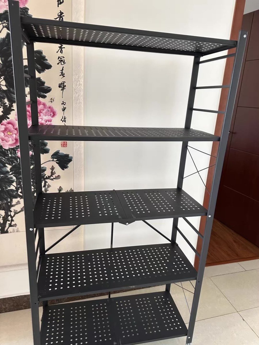 免安装移动折叠置物架多层书架