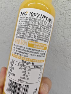农夫山泉100%NFC橙汁，补充维C的佳品！