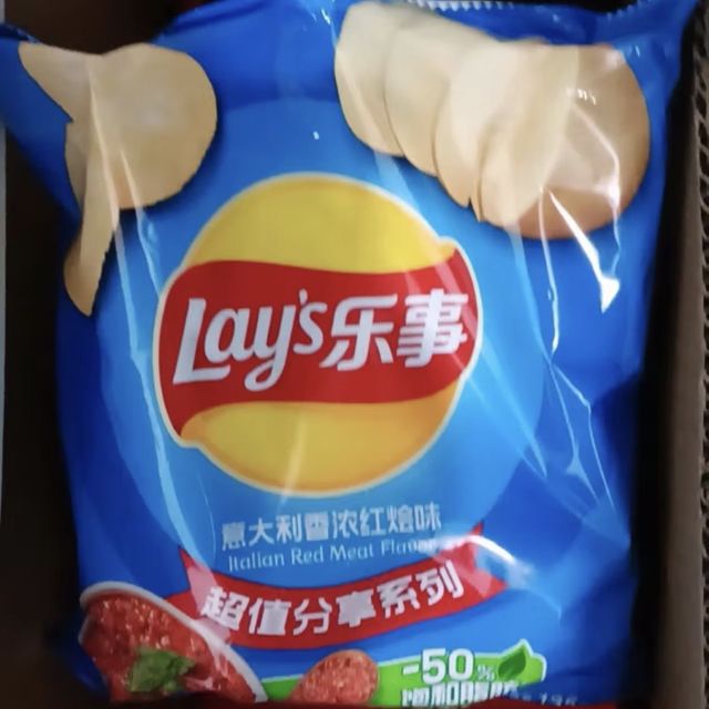 乐事（Lay's）薯片 休闲零食 意大利香浓红烩味 135克