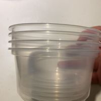 美丽雅一次性碗食品家用450ml*50只 耐高温微波打包餐盒透明汤碗不带盖
