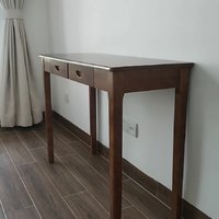 全实木长条桌靠墙书桌
